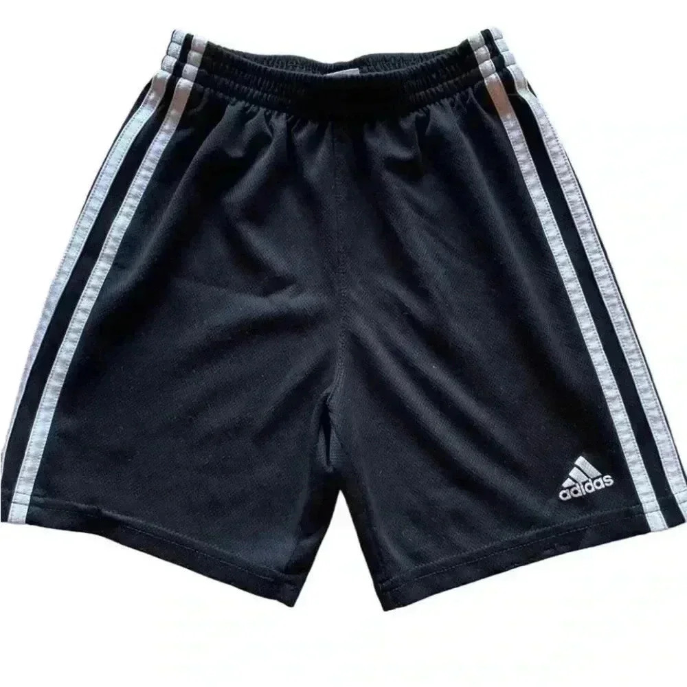 Adidas Black Gray Short Sleeve Soccer Tshirts and Pants Boys Bundle SZ 7 #1206 - Picture 4 of 9